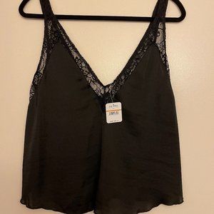 NWT Free People Black Lace Cami